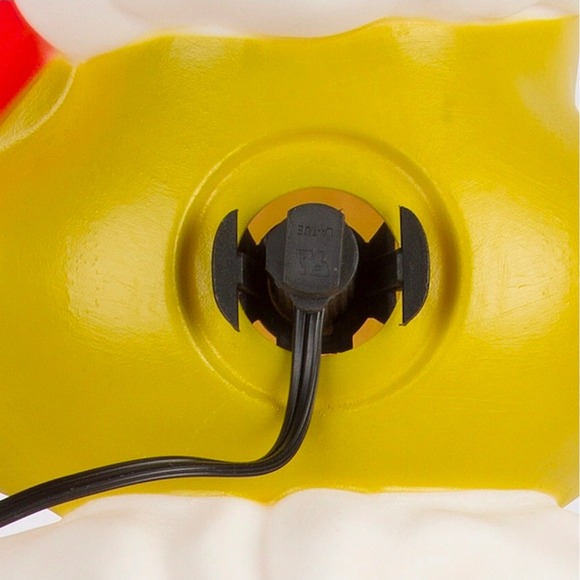 Grinch Christmas Yard Decoration Lighted Santa Hat Snowflake Ornament Blow Mold - Picture 6 of 6